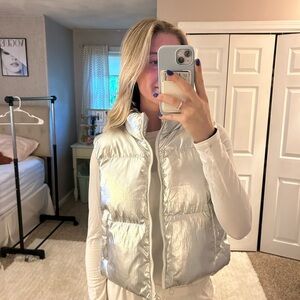 Papermoon Metallic Puffer Vest